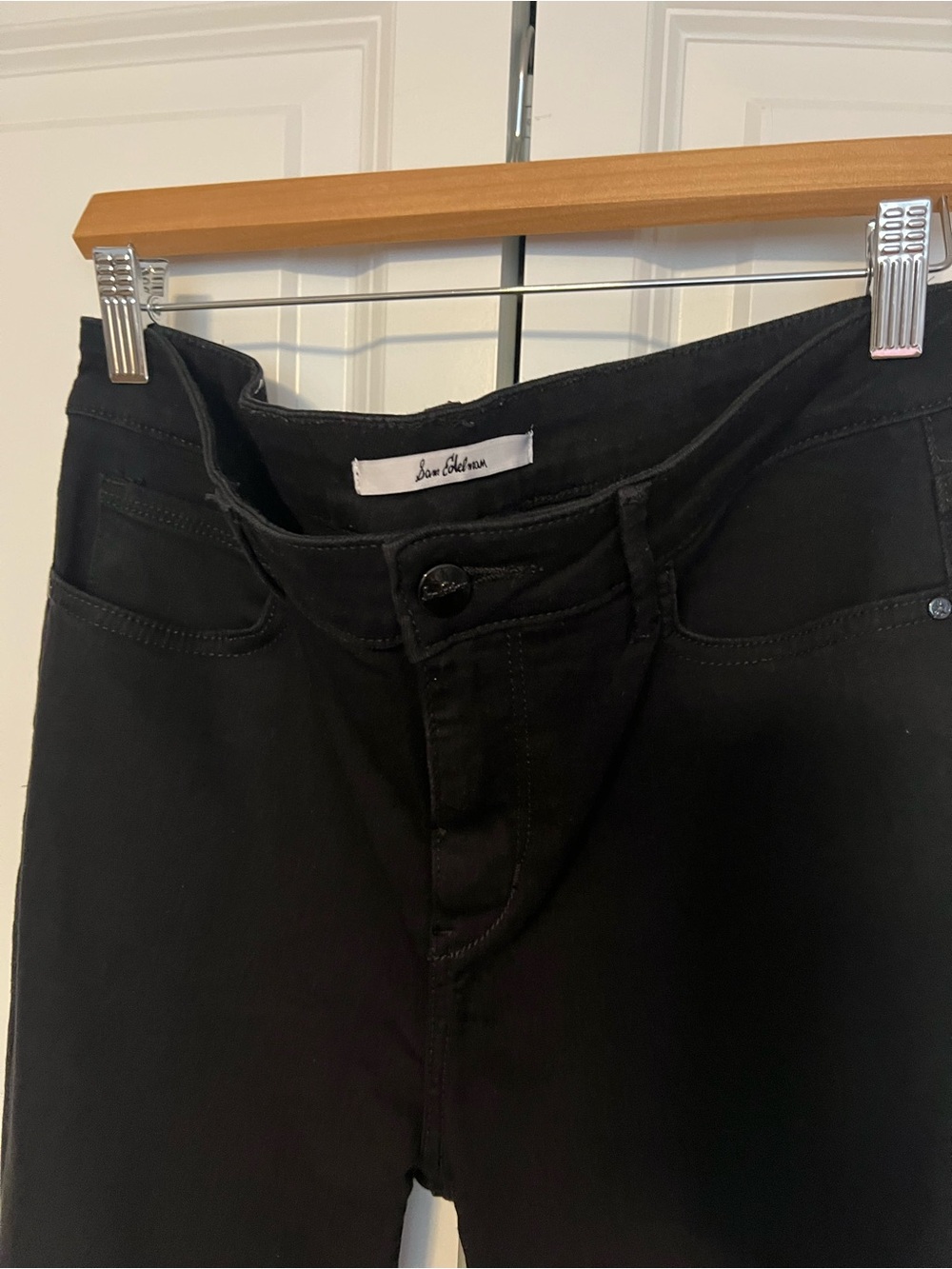 Sam Edelman The Kitten Mid-Rise Skinny Ankle Jeans in Black - Picture 5 of 16